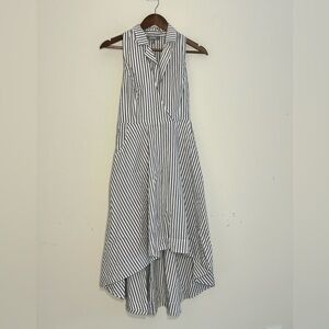 Marled Reunited Clothing Striped Wrap Midi Dress Size M